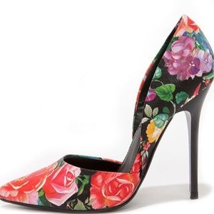 Steve Madden Varcityy Floral Multi D'Orsay Pumps